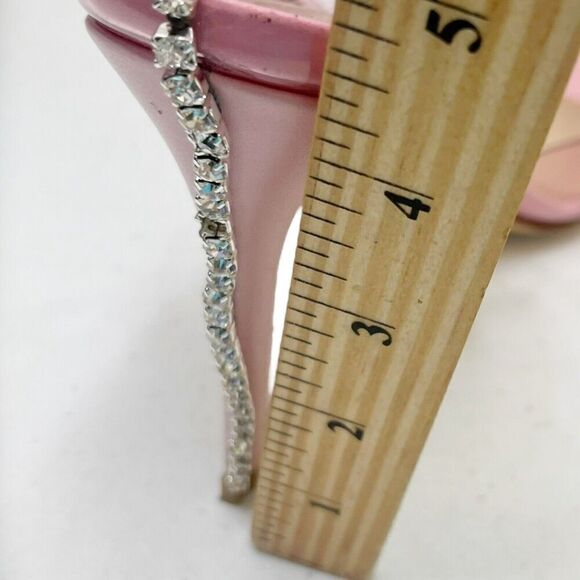 Stuart Weitzman Glam PVC Ankle Strap Pumps Pink Women’s Size 9 - Picture 13 of 13